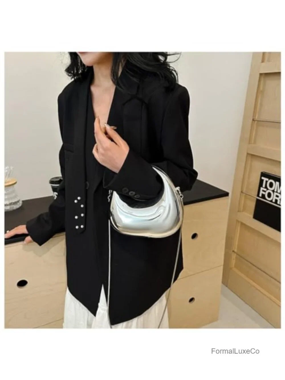 Acrylic Clutch Handbag for Women, Evening Bag with Chain, Party Purse, Magnetic